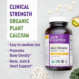 Foto 5 | Suplemento De Calcio New Chapter Bone Strength 120 Comprimidos - Venta Internacional.
