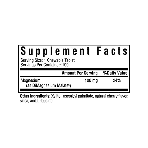 Foto 3 pulgar | Supplement Seeking Health Malato De Magnesio Masticable 100 Mg - Venta Internacional.