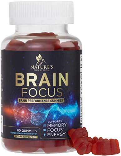 Foto 2 pulgar | Gominolas De Suplemento Nature's Nutrition Brain Focus Memory 60 - Venta Internacional.