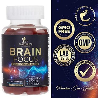 Foto 4 | Gominolas De Suplemento Nature's Nutrition Brain Focus Memory 60 - Venta Internacional.