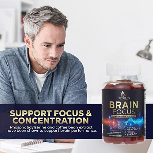 Foto 7 pulgar | Gominolas De Suplemento Nature's Nutrition Brain Focus Memory 60 - Venta Internacional.