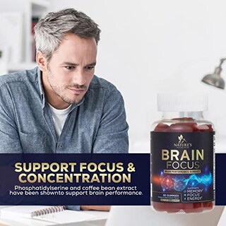 Foto 6 | Gominolas De Suplemento Nature's Nutrition Brain Focus Memory 60 - Venta Internacional.
