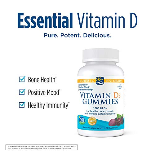 Foto 3 pulgar | Gomitas De Vitamina D3 Nordic Naturals 1000 Ui 60 Porciones - Venta Internacional.