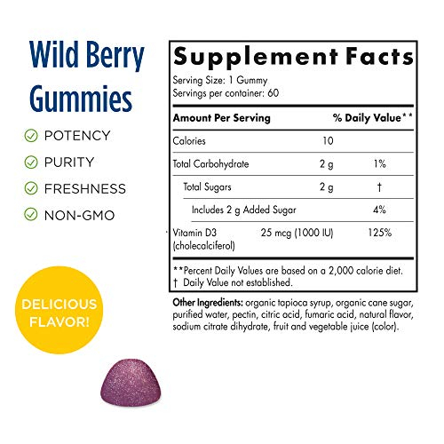 Foto 5 pulgar | Gomitas De Vitamina D3 Nordic Naturals 1000 Ui 60 Porciones - Venta Internacional.