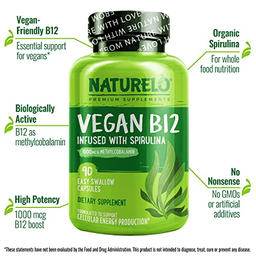 Foto 5 pulgar | Suplemento Naturelo Vegan B12 Metilb12 1000 Mcg 180 Cápsulas - Venta Internacional.