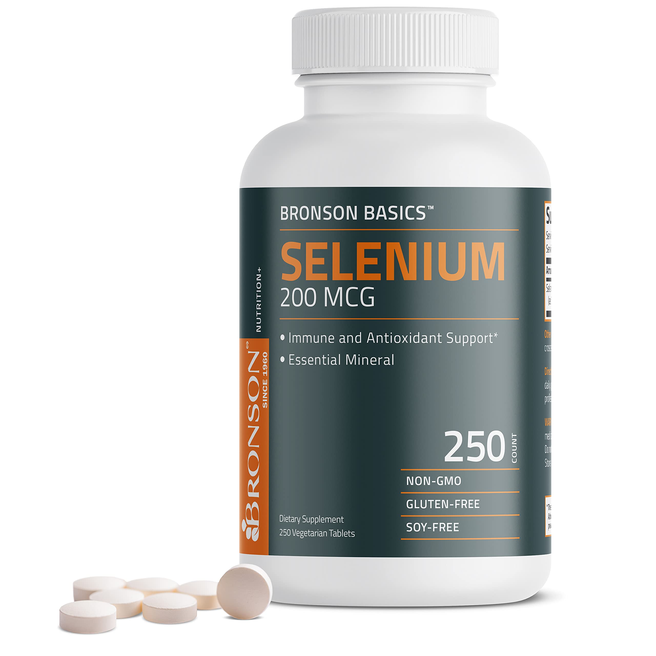 Foto 2 pulgar | Suplemento Bronson Selenium 200 Mcg Inmunológico Y Antioxidante - Venta Internacional.