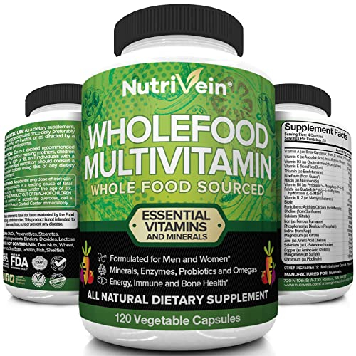 Foto 5 pulgar | Multivitamínico Nutrivein Para Alimentos Integrales, 30 Días, 120 Cápsulas - Venta Internacional.