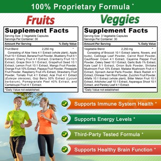 Foto 3 | Suplemento De Frutas Y Verduras De Squared Nutrition 90 Cápsulas - Venta Internacional.