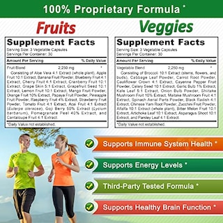 Foto 4 | Suplemento De Frutas Y Verduras De Squared Nutrition 90 Cápsulas - Venta Internacional.