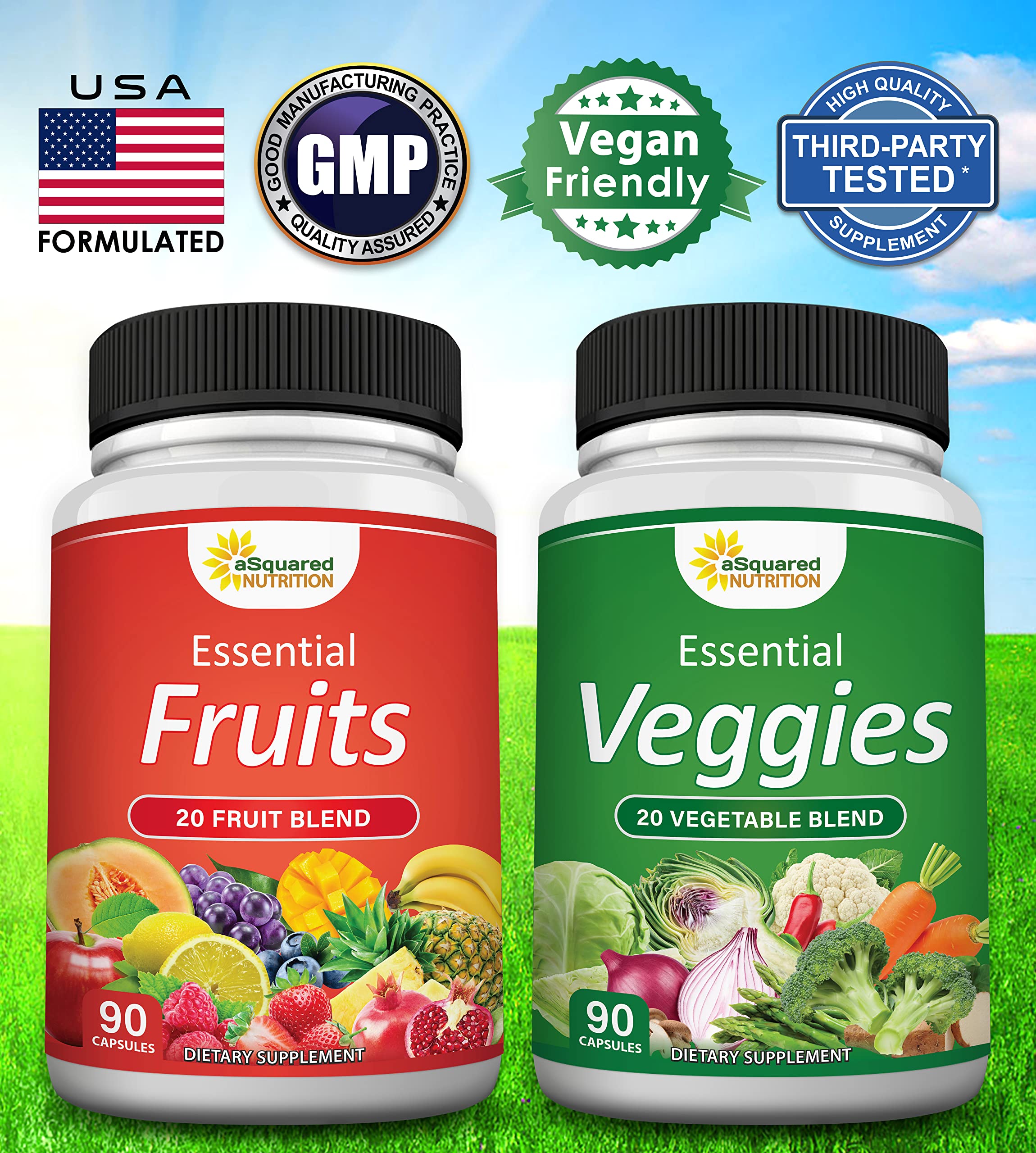 Foto 6 pulgar | Suplemento De Frutas Y Verduras De Squared Nutrition 90 Cápsulas - Venta Internacional.