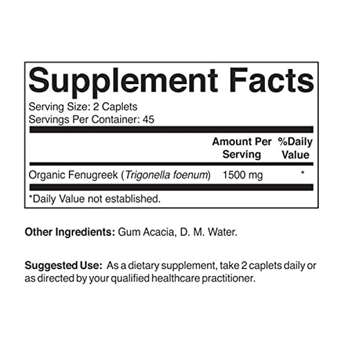 Foto 3 pulgar | Suplemento Brieofood Fenogreco 1500 Mg 90 Tabletas Vegetarianas - Venta Internacional.