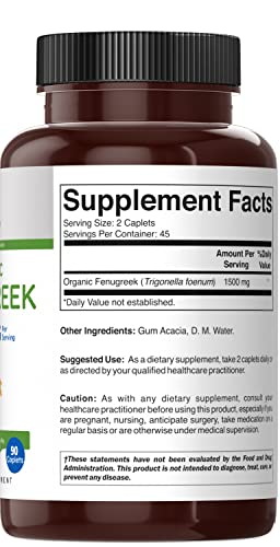 Foto 5 pulgar | Suplemento Brieofood Fenogreco 1500 Mg 90 Tabletas Vegetarianas - Venta Internacional.
