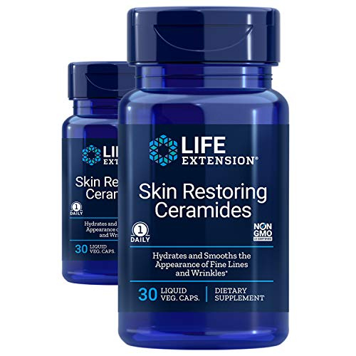Ceramidas Reparadoras Para La Piel Supplement Life Extension, 30 Cápsulas - Venta Internacional.