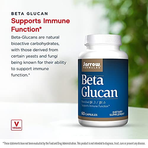 Foto 4 pulgar | Suplemento Jarrow Formulas, Cápsulas De Beta Glucano, 250 Mg, 60 Unidades - Venta Internacional.