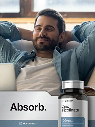 Foto 6 | Suplemento De Zinc Horbaach Picolinato De Zinc 100 Mg 180 Cápsulas - Venta Internacional.