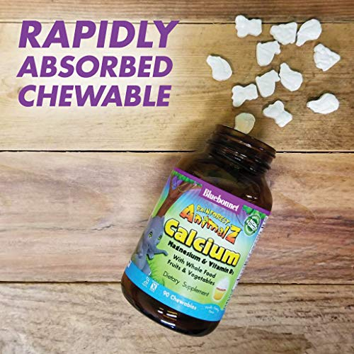 Foto 4 pulgar | Suplemento Bluebonnet Rainforest Animalz Calcium 90 Chews - Venta Internacional.