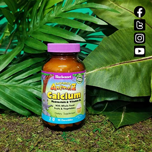 Foto 7 pulgar | Suplemento Bluebonnet Rainforest Animalz Calcium 90 Chews - Venta Internacional.