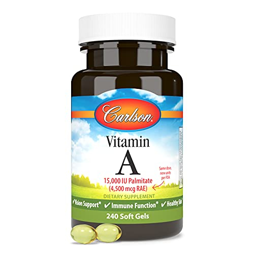 Foto 5 | Suplemento Carlson De Vitamina A, 15000 Ui, Palmitato, 240 Cápsulas Blandas - Venta Internacional.