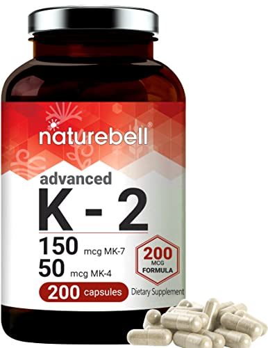 Foto 2 pulgar | Suplemento Naturebell de Vitamina K2 de Espectro Completo 200 Mcg 200 Cápsulas - Venta Internacional