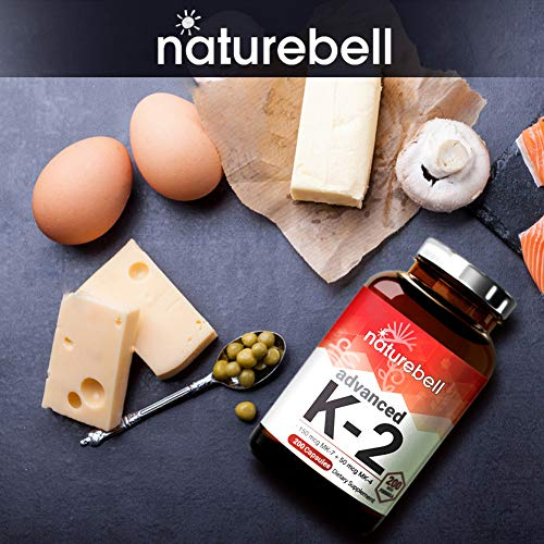 Foto 4 pulgar | Suplemento Naturebell de Vitamina K2 de Espectro Completo 200 Mcg 200 Cápsulas - Venta Internacional