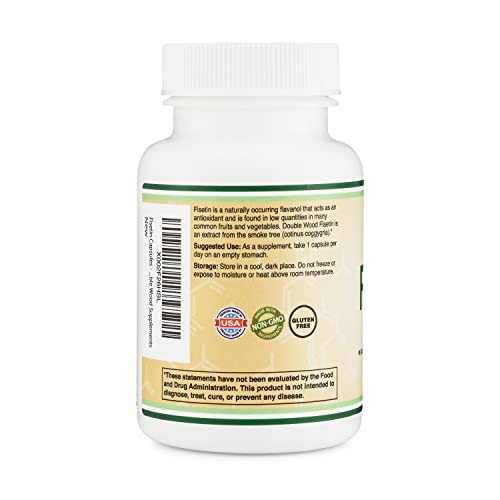 Foto 4 pulgar | Suplementos Double Wood Fisetin, Cápsulas De 100 Mg, 60 Unidades - Venta Internacional.