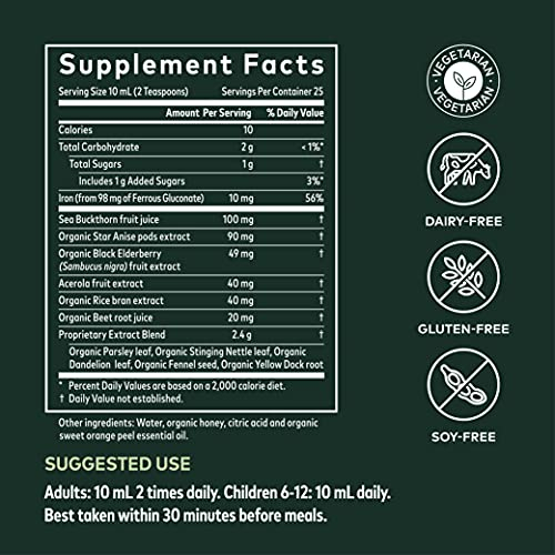 Foto 6 pulgar | Suplemento Gaia Herbs Plant Force Liquid Iron 250 Ml - Venta Internacional.