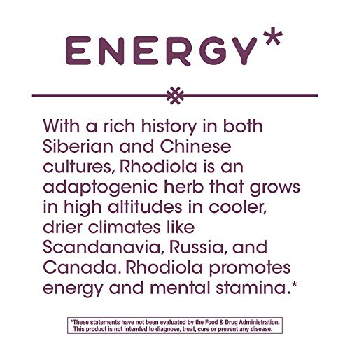 Foto 4 pulgar | Suplemento Nature's Way Premium Extract Rhodiola Energy 60 C - Venta Internacional.