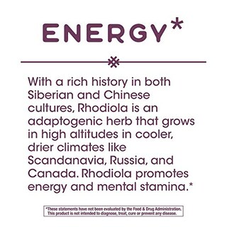 Foto 3 | Suplemento Nature's Way Premium Extract Rhodiola Energy 60 C - Venta Internacional.