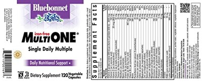 Foto 7 | Suplemento Bluebonnet Nutrition Multi One 120 Cápsulas - Venta Internacional.