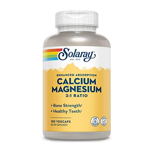 Foto 2 pulgar | Suplemento Solaray Calcium Magnesium 2:1 180 Vegcaps - Venta Internacional.