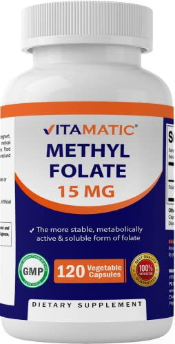 Foto 2 pulgar | Suplemento Vitamático De Metil Folato 15 Mg 120 Cápsulas - Venta Internacional.