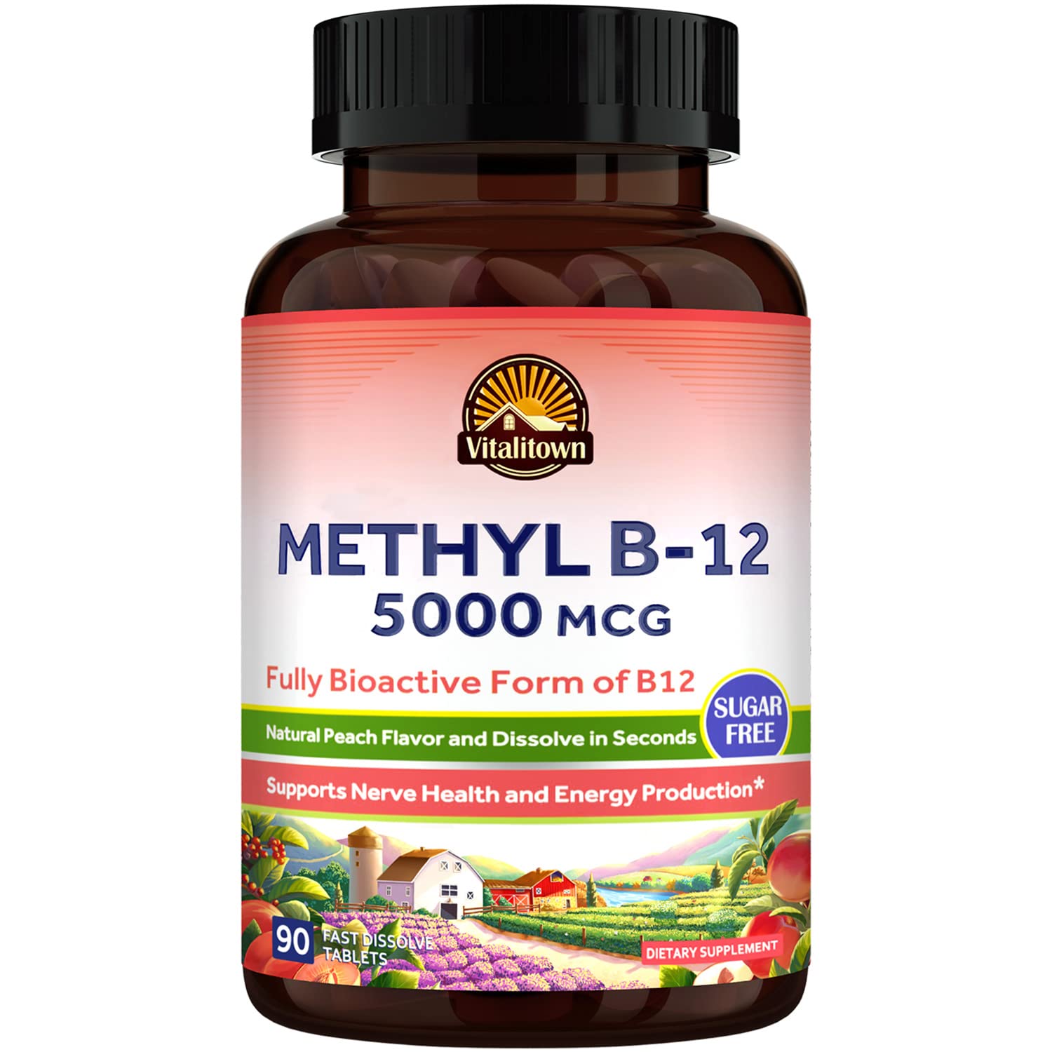 Foto 2 pulgar | Suplemento Vitalitown De Vitamina B12 (metil B12) 5000 Mcg - Venta Internacional.