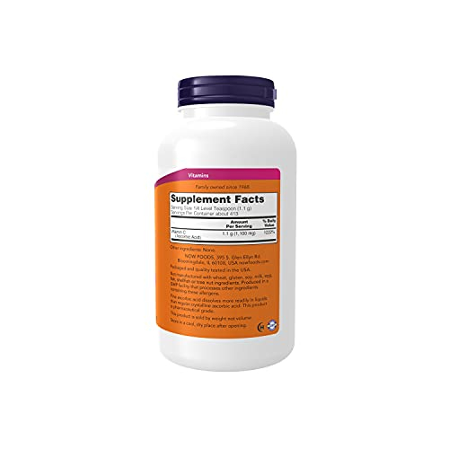 Foto 2 | Suplemento Now: Cristales De Vitamina C (ácido Ascórbico) 454 G - Venta Internacional.