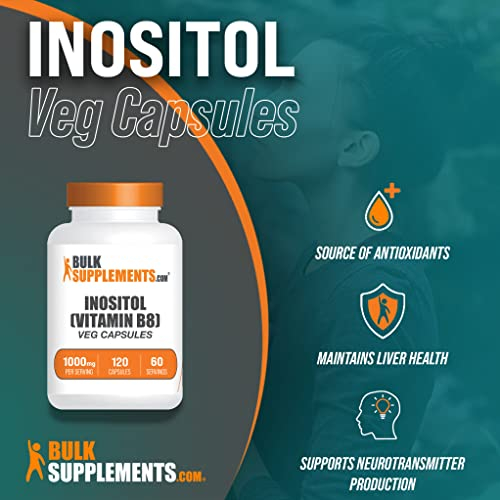 Foto 3 | Suplemento Bulksupplements.com Inositol 1000 Mg 120 Cápsulas - Venta Internacional.
