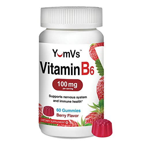 Foto 2 pulgar | Gomitas De Vitamina B6 Yumvs 100 Mg Para Adultos Con Sabor A 60 Bayas - Venta Internacional