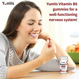 Foto 6 | Gomitas De Vitamina B6 Yumvs 100 Mg Para Adultos Con Sabor A 60 Bayas - Venta Internacional