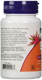 Foto 4 | Supplement Now Foods Vitamina B-1 (tiamina) 100 Mg 100 Comprimidos - Venta Internacional