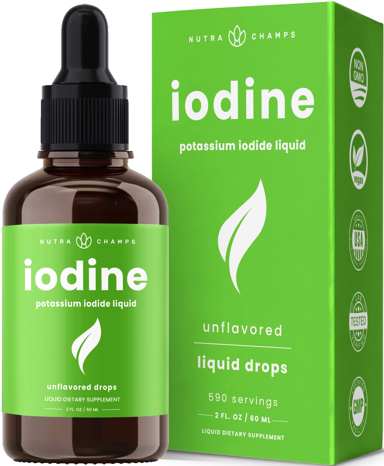Foto 2 pulgar | Suplemento De Yodo Líquido Nutrachamps De Iodine Drops, 30 Ml - Venta Internacional.