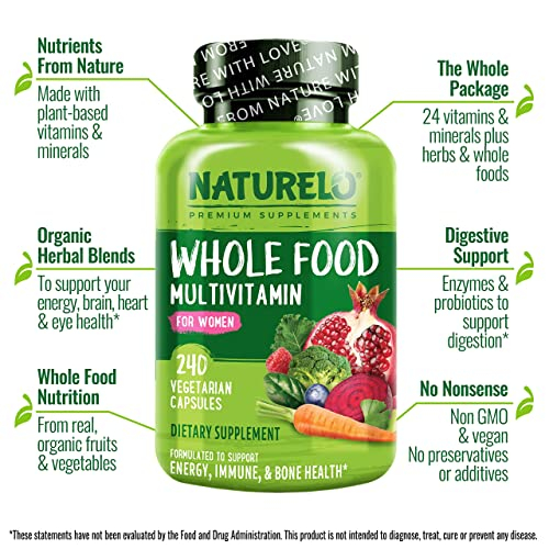 Foto 4 pulgar | Suplemento Multivitamínico Naturelo Whole Food Para Mujeres 240 Ca - Venta Internacional.