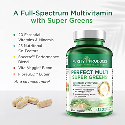 Foto 4 pulgar | Suplemento Purity Products Perfect Multi Super Greens, 120 Unidades - Venta Internacional.