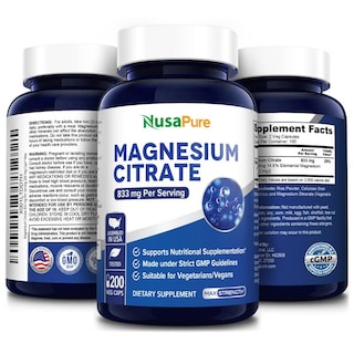 Foto 4 | Suplemento De Citrato De Magnesio Nusapure 833 Mg 200 Cápsulas - Venta Internacional.