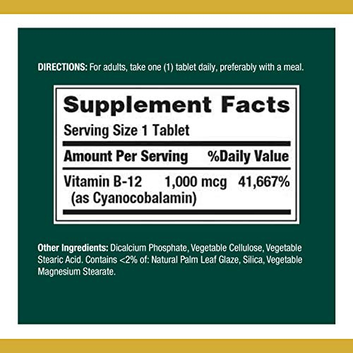 Foto 3 pulgar | Suplemento De Vitamina B12 De Nature's Bounty, 1000 Mcg, 200 Tabletas - Venta Internacional.