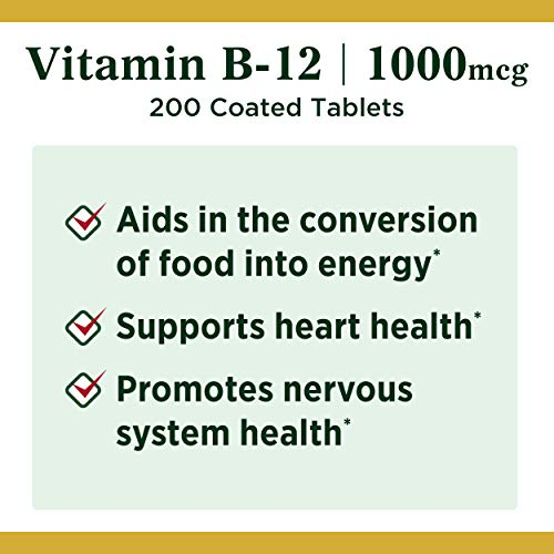 Foto 4 pulgar | Suplemento De Vitamina B12 De Nature's Bounty, 1000 Mcg, 200 Tabletas - Venta Internacional.