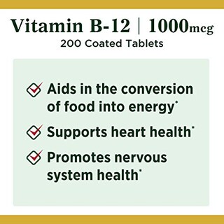 Foto 3 | Suplemento De Vitamina B12 De Nature's Bounty, 1000 Mcg, 200 Tabletas - Venta Internacional.