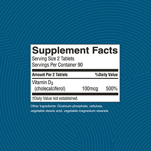 Foto 4 pulgar | Suplemento De Vitamina D3 De Nature's Sunshine 180 Comprimidos - Venta Internacional.