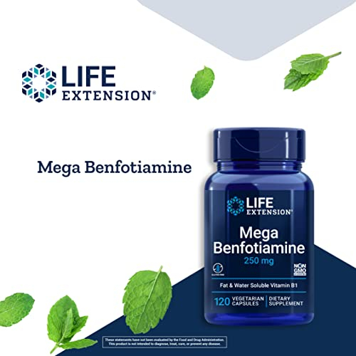 Foto 5 pulgar | Suplemento Life Extension Mega Benfotiamina 250 Mg 120 Cápsulas - Venta Internacional.
