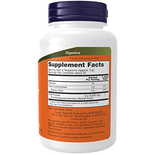 Foto 3 pulgar | Suplemento Now Nutraflora Fos (fructooligosacáridos) 120 Ml - Venta Internacional.