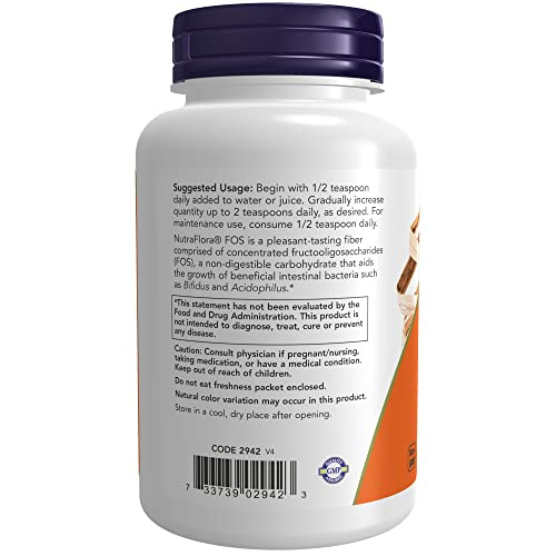 Foto 4 pulgar | Suplemento Now Nutraflora Fos (fructooligosacáridos) 120 Ml - Venta Internacional.
