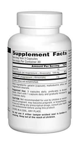 Foto 3 pulgar | Supplement Source Naturals Magtein Magnesio L-treonato 667 - Venta Internacional.