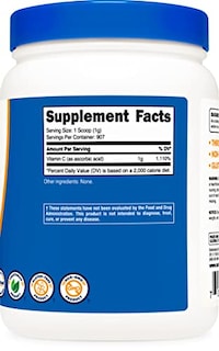 Foto 4 | Suplemento Nutricost de Vitamina C en Polvo 907 g - Venta Internacional